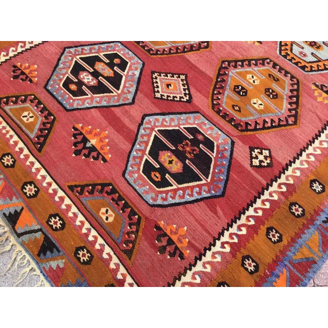 Vintage Turkish Kilim Rug, 64" X 146" For Sale - Image 4 of 13
