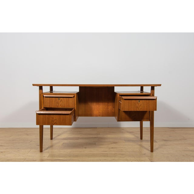 Mid-Century Teak Desk by Gunnar Nielsen Tibergaard, Denmark, 1960s For Sale - Image 17 of 18