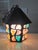 Arts & Crafts 1950s English Arts & Crafts Glass, Lead & Hammered Sheet Metal Porch Lantern by Peter Marsh For Sale - Image 3 of 5