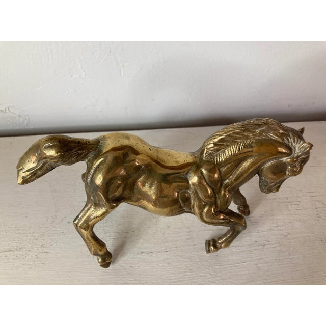 Vintage English Brass Horse For Sale In Naples, FL - Image 6 of 8