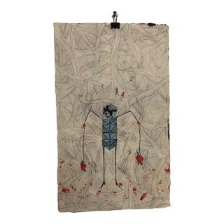 2011 Original Modern Art From Oaxaca Ink on Custom Paper For Sale