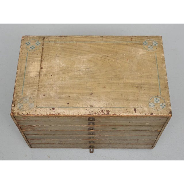 19 Century Works Men Chest with Drawers, 1890s For Sale - Image 6 of 10