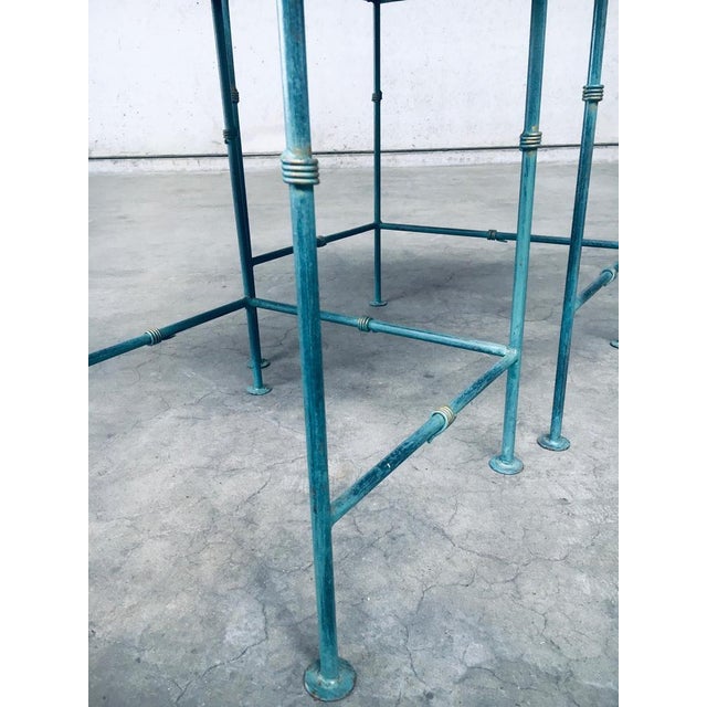 1980s Postmodern Handmade Nesting Table Set by J. Berdou, France, 1980s, Set of 2 For Sale - Image 5 of 18