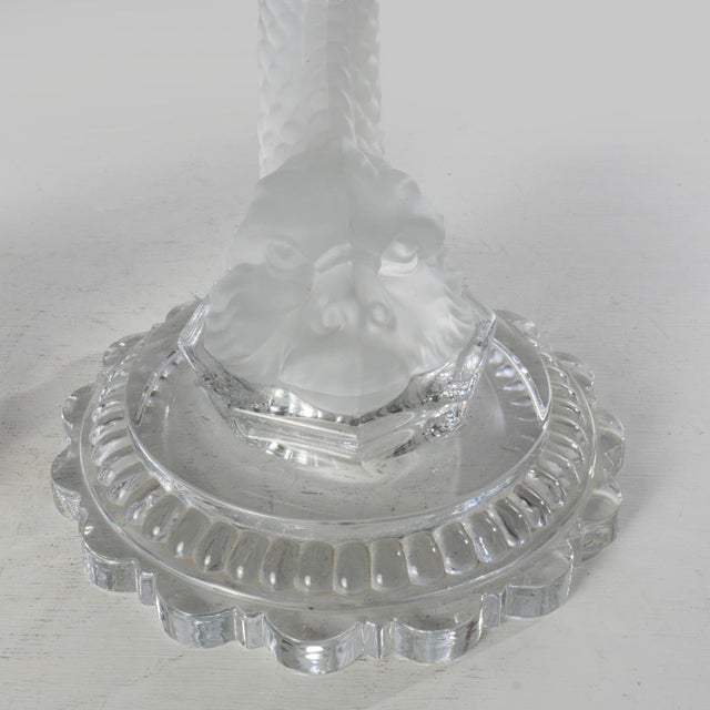 Mid 20th Century Wonderful Pair of Baccarat Dolphin Candlesticks For Sale - Image 11 of 13