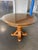 Late 20th Century Faux Bamboo Rattan Pedestal Dining Table With Glass Top For Sale - Image 5 of 12