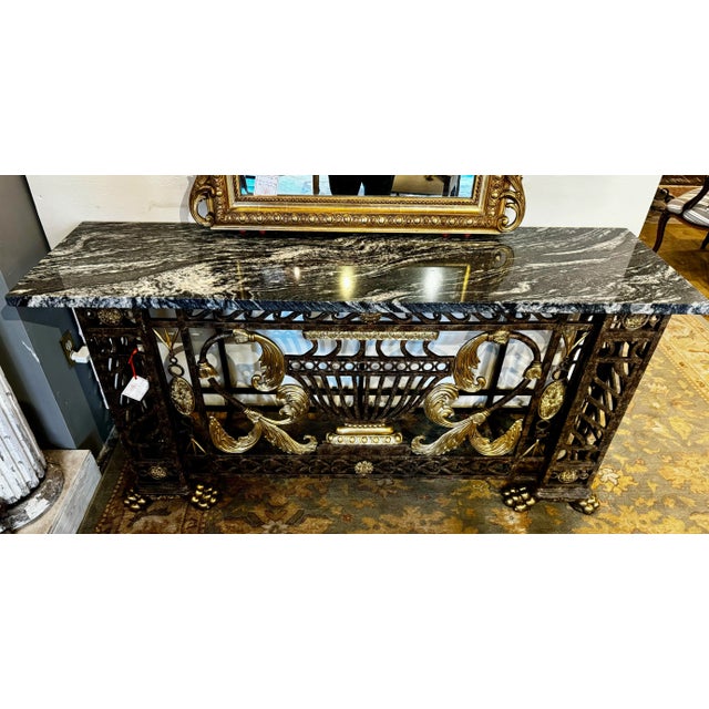 Ya know, ya never know what is going to walk (or get wheeled) into the shop. This lovely Maitland Smith console is a prime...