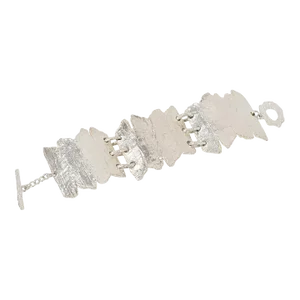 Biche de Bere Paris Brutalist Silverplate Link Bracelet