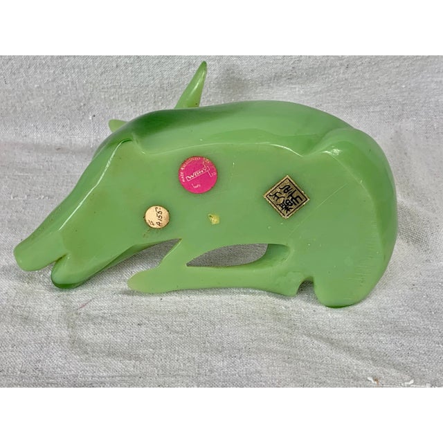 Green Vintage Green G Ruggeri Deer Figurine For Sale - Image 8 of 12