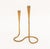 Metal Pair of Illums Bolighus Modernist Brass Candlestick Holders For Sale - Image 7 of 11