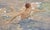 1910s Antoine Calbet – Female Nude Bather in the Sea – French Belle Époque Painting For Sale - Image 5 of 10