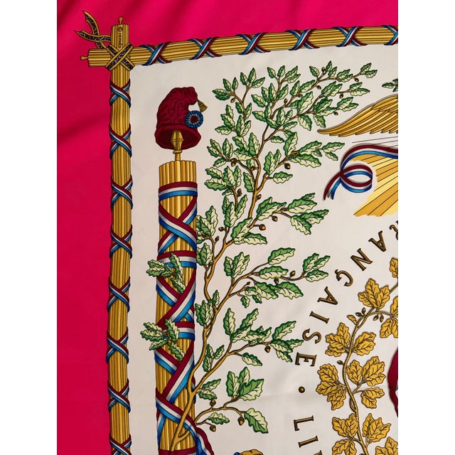 Hermès République Française 1989 Silk Scarf Designed by Joachim Metz For Sale - Image 9 of 12