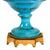 Monumental French Sèvres Style Turquoise Porcelain Urn With Ormolu Mounts For Sale - Image 9 of 12