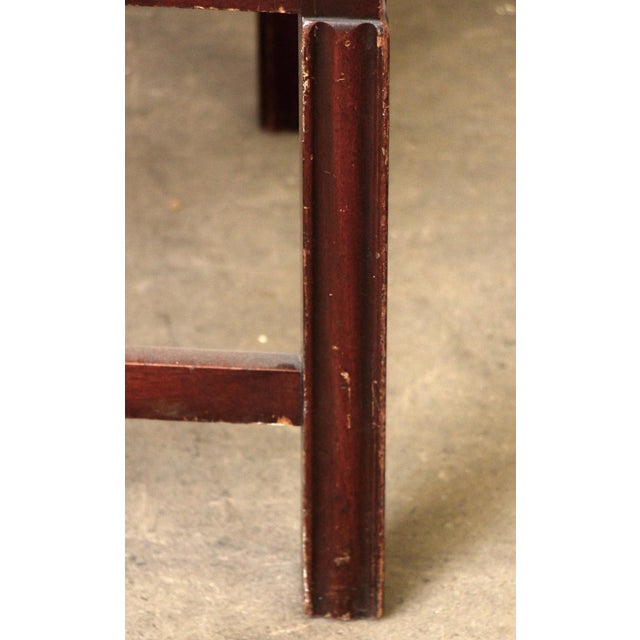 Mid 20th Century Wood Frame Floral Seat Chair For Sale - Image 11 of 15