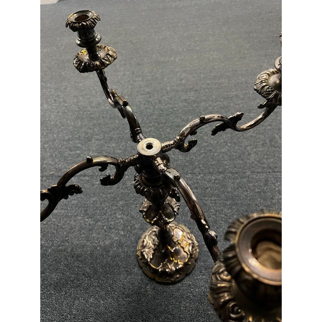 Vintage Victorian Pair of Candelabra For Sale In Tampa - Image 6 of 11