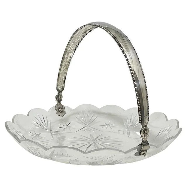 Dutch Crystal Bowl with Silver Handle, 1909 For Sale - Image 9 of 9