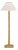 Chapman & Myers by Visual Comfort Signature Strie Buffet Lamp in Gild with Linen Shade For Sale