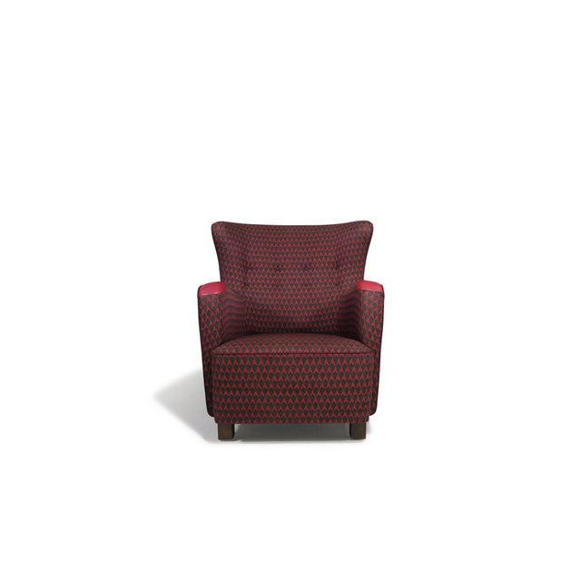 Early lounge chair Attributed designed by architect Kaj Gottlob and handmade by master cabinetmaker A.J. Iversen, Denmark,...