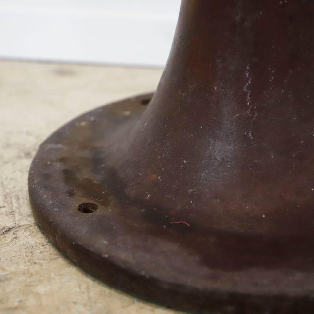 Circa 1920. We offer this Industrial Table Base Made in Cast Iron. Fantastic Patina. Ready to be installed in a workshop...