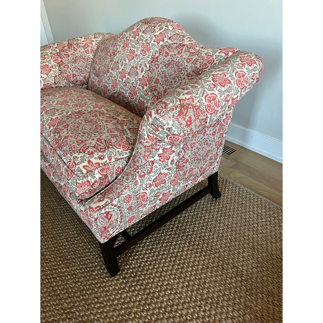 2020s New Down-Filled Two Seater Sofa in Schumacher Kaya Medallion For Sale - Image 5 of 11