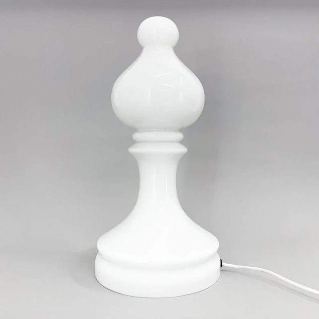 All-Glass Bishop Table Lamp attributed to Ivan Jakes, 1970s For Sale - Image 3 of 12