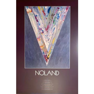 Kenneth Noland Museum Exhibition Original Continuous Tone ( No Dots) Lithographic Poster, Gallery Poster, 1987 For Sale