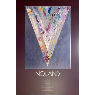 Kenneth Noland Museum Exhibition Original Continuous Tone ( No Dots) Lithographic Poster, Gallery Poster, 1987 For Sale