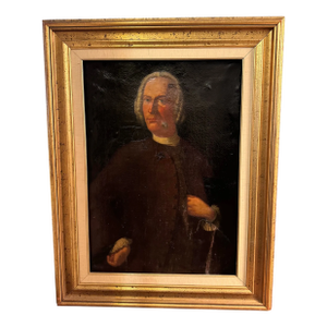 Large Early 18th Century English Portrait Painting of an Aristocrat