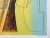 Glass Large Vintage Lithograph - Signed and Dated For Sale - Image 7 of 8
