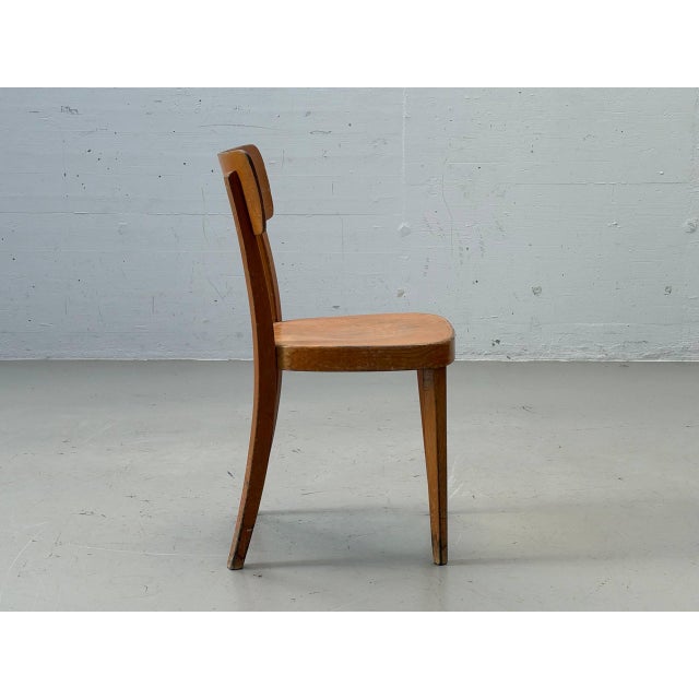 Mid-Century Swiss Wooden Chair by A. Brandenberg, Uster For Sale - Image 11 of 15