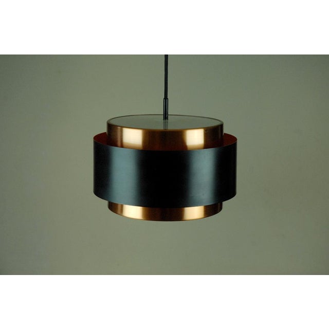 Black Saturn Pendant Light by Jo Hammerborg for Fog & Mørup, 1960s For Sale - Image 8 of 13
