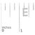 Early 21st Century 10K White Gold 1/10 Cttw Diamond 'E' Initial Stud Earring For Sale - Image 5 of 5