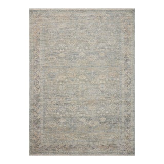 Angela Rose x Loloi Blake Rug Sky / Beige 2'-0" x 3'-0" Accent Rug For Sale