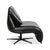 Free Motion Edit 2 Leather Armchair in Black with Electric Reclining Function from Koinor For Sale - Image 13 of 16