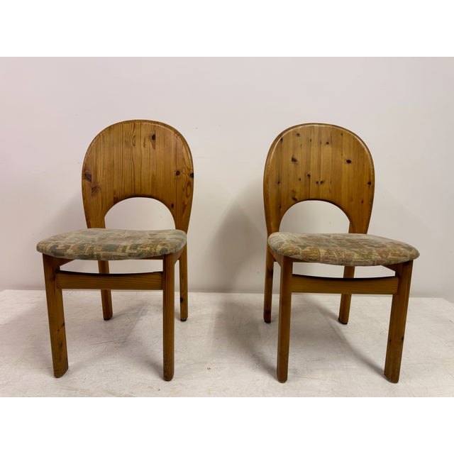 Danish Modern Brutalist Sculptural Pine Dining Chairs by Niels Koefoed for Glostrup, 1970s, Set of 6 For Sale - Image 6 of 18