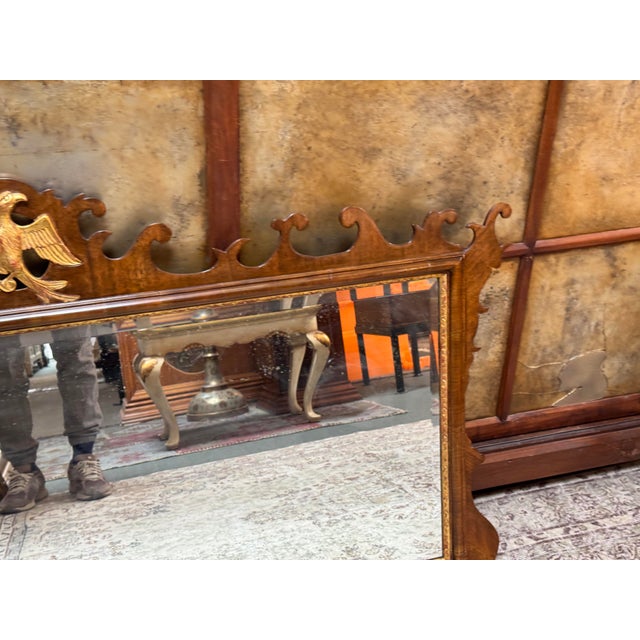 Burton Ching Federal Style Parcel Gilt Mirror For Sale - Image 9 of 12
