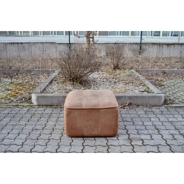 Vintage DS-44 Neck Leather Ottoman Pouf from De Sede, 1970s For Sale - Image 6 of 13
