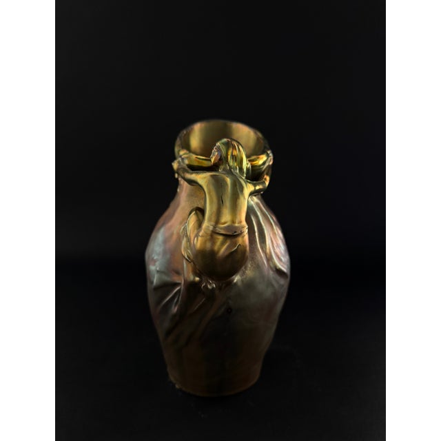 Late 19th Century Ceramic Jug with Metallic Luster Glaze from Delphin Massier For Sale - Image 4 of 13