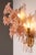 Hollywood Regency Pink Lily Spectacular Murano Wall Lamps by Franco Luce, 1970, Set of 2 For Sale - Image 3 of 10