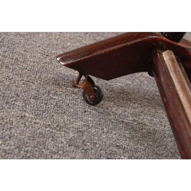 Italian Modern Fratelli Reguitti Sculptural Stained Mahogany X-Form Valet For Sale - Image 9 of 16