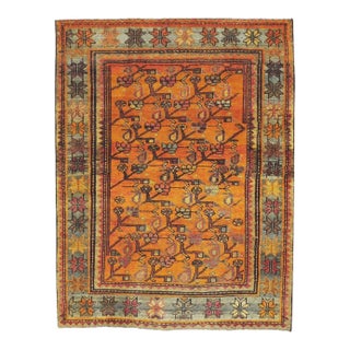 Galerie Shabab Collection Mid-20th Century Persian Malayer Throw Rug For Sale