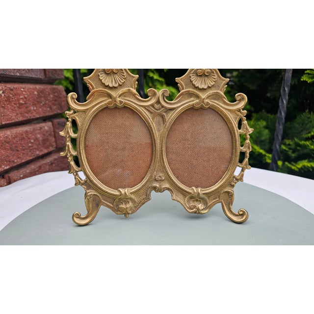 Double Brass Frame, 1980s For Sale - Image 6 of 8