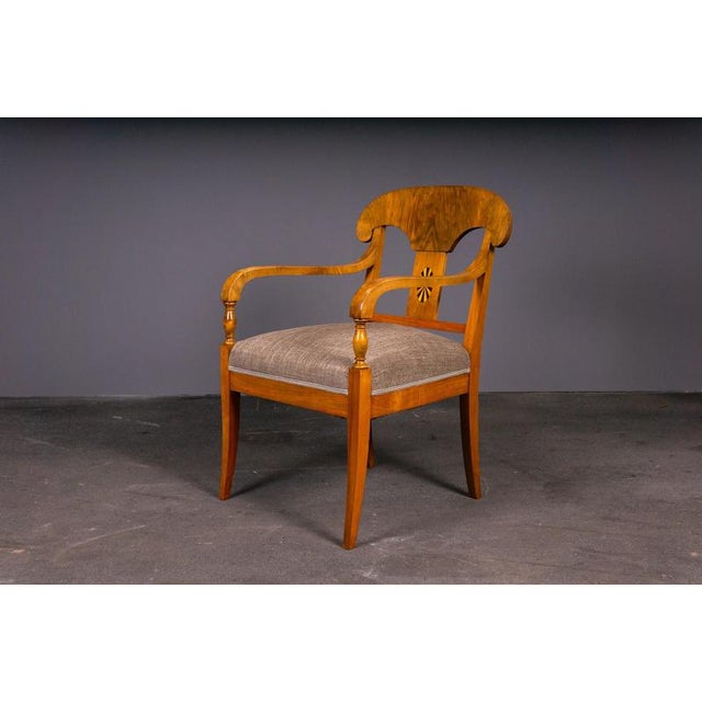 Biedermeier Style Chairs, Early 20th Century, Set of 3 For Sale - Image 6 of 18