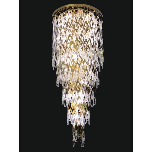 Collection Medea Chandelier in Metal and Crystal by Jago For Sale - Image 4 of 10