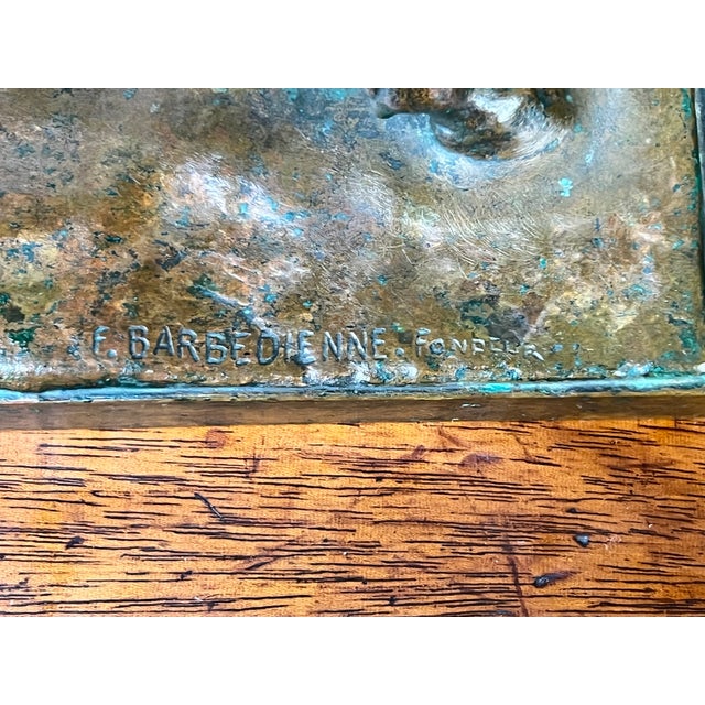Jean-Baptiste Clesinger “Taureau Romain” Bronze Sculpture, Barbedienne Foundry, Rome 1858 For Sale - Image 9 of 10
