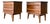 Pair of 1960s Walnut Nightstands by United Furniture Co., Attributed For Sale