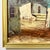 Mid 20th Century Vintage Mid-Century Palette Knife Oil Painting, Mediterranean Village Street With Archway, Signed, Gold Frame For Sale - Image 5 of 9