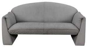 Octanova Light Gray Nubuck Leather Sofa by Peter Maly for COR, 1980s