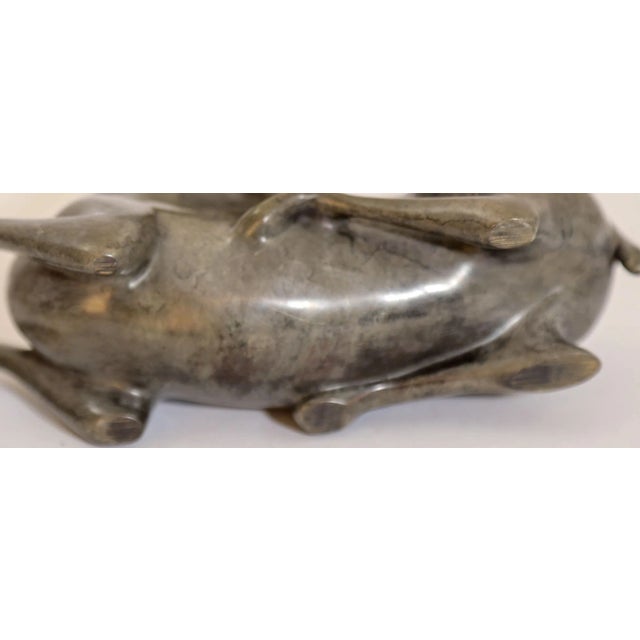 Loet Vanderveen Bronze Sculpture of a Gazelle Signed Numbered Limited Ed. For Sale - Image 11 of 12