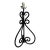 Vintage Wrought Iron Scrollwork Table Lamp For Sale