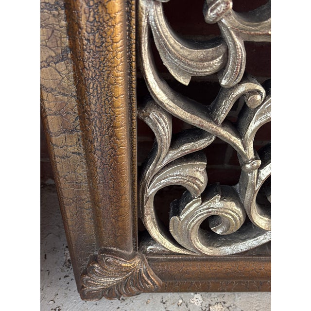 20th Century Ornately Carved Gilt 6' Wood Wall or Floor Mirror For Sale - Image 4 of 16